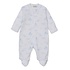 Kissy Kissy Nightfall Lt Blue Printed Footie w/zipper