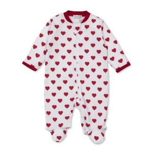 Kissy Kissy Be My Valentine Printed Footie w/Zipper