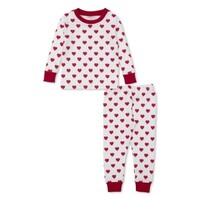 Kissy Kissy Be My Valentine Printed Snug Pajama Set