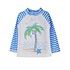 Flap Happy Seaside Palms UPF 50 Graphic Rash Guard Swim Top