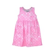 Flap Happy Pixie Scales Pink UPF 50 Dahlia Sleeveless Dress