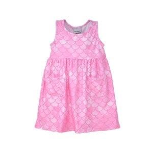 Flap Happy Pixie Scales Pink UPF 50 Dahlia Sleeveless Dress