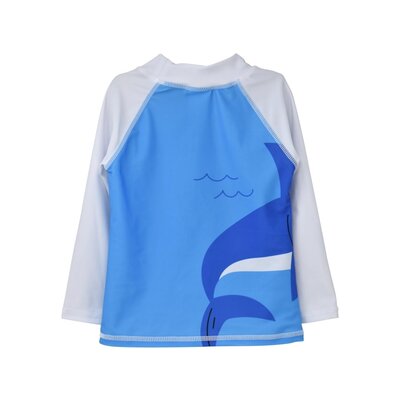 Flap Happy Snorkeling Sharks UPF 50 Graphic Rash Guard Swim Top
