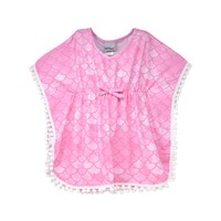 Flap Happy Pixie Scales Pink UPF 50 Kaia Beach Swim Cover-Up