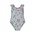 Flap Happy Artsy Palms Pink UPF 50 Mindy Cross-Back Swimsuit