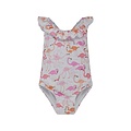Flap Happy Flamingo Love UPF 50 Mindy Cross-Back Swimsuit
