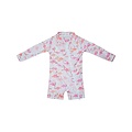 Flap Happy Flamingo Love UPF 50 Shortie Surf Swimsuit