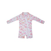 Flap Happy Flamingo Love UPF 50 Shortie Surf Swimsuit