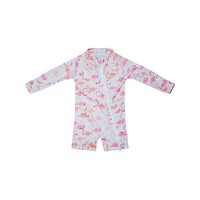 Flap Happy Flamingo Love UPF 50 Shortie Surf Swimsuit