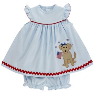 Bailey Boys *PRE-ORDER*Patriotic Pup Knit Float w/ Bloomer