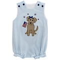 Bailey Boys Patriotic Pup Girls Knit Infant Bubble