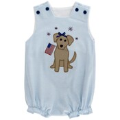 Bailey Boys *PRE-ORDER*Patriotic Pup Girls Knit Infant Bubble