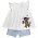 Bailey Boys Patriotic Pup Girls Short Set