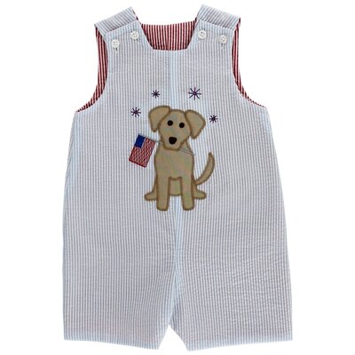 Bailey Boys *PRE-ORDER*Patriotic Pup Reversible John John