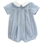 Bailey Boys *PRE-ORDER*Light Blue Check Dressy Bubble Short