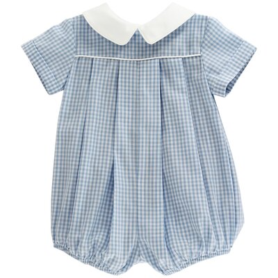 Bailey Boys Light Blue Check Dressy Bubble Short