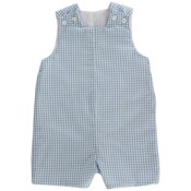 Bailey Boys *PRE-ORDER*Light Blue Check John John Short w/ Tab