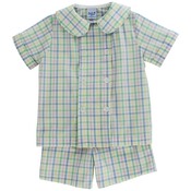 Bailey Boys Harlow Plaid Dressy Short Set