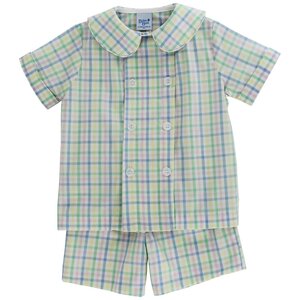 Bailey Boys Harlow Plaid Dressy Short Set