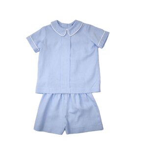 Funtasia, Too Blue Linen Boys Short Set