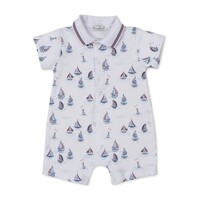 Kissy Kissy Red, White & Blue Regatta Printed Short Playsuit