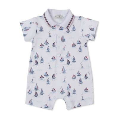 Kissy Kissy *PRE-ORDER*Red, White & Blue Regatta Printed Short Playsuit