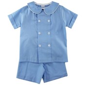 Bailey Boys Summer Blue Dressy Short Set