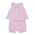 Kissy Kissy Whale Pods Pink Terry Stripe Sunsuit Set