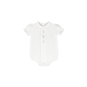 Lullaby Set Classic White w/Flowers Pique Bluebonnet Bubble