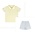 Lullaby Set Sunny Yellow/Baldwin Blue Buffalo Check Short Set