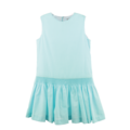 Luli & Me Turquoise Fil a Fil Smocked Dress