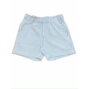 Lulu Bebe Blue Stripe Elastic Waist Shorts