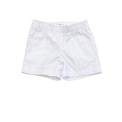 LBKids White Elastic Waist Shorts