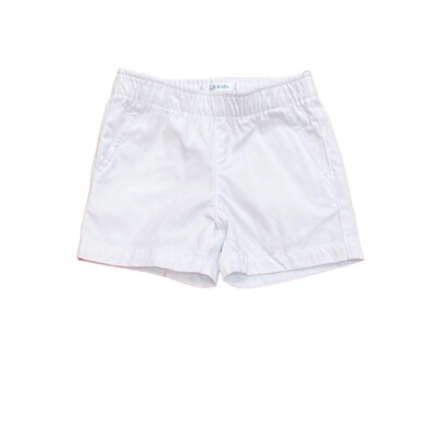 LBKids White Elastic Waist Shorts
