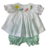 Lulu Bebe Pastel Bunny Smocked Bishop Bloomer Set