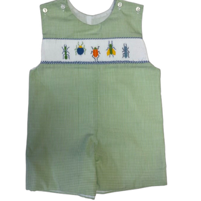 Lulu Bebe Insect Smocked Shortall
