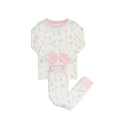 The Uptown Baby Birthday Zoo Animals 2PC Pajama Set