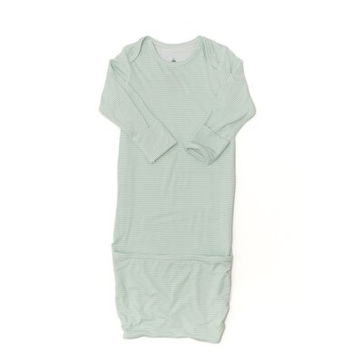 The Uptown Baby Mini-Stripe Newborn Gown