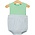 Trotter Street Kids Thomas Bubble Light Blue Stripe/Mint