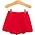 Trotter Street Kids Scalloped Shorts Red
