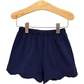 Trotter Street Kids Scalloped Shorts Navy