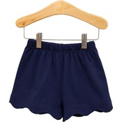 Trotter Street Kids Scalloped Shorts Navy