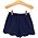 Trotter Street Kids Scalloped Shorts Navy