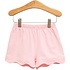 Trotter Street Kids Scalloped Shorts Light Pink