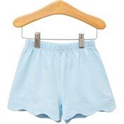 Trotter Street Kids Scalloped Shorts Light Blue