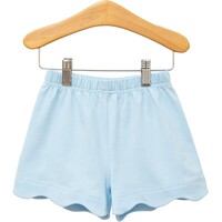 Trotter Street Kids Scalloped Shorts Light Blue
