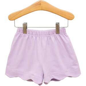 Trotter Street Kids Scalloped Shorts Lavender