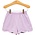 Trotter Street Kids Scalloped Shorts Lavender