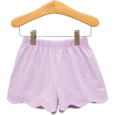 Trotter Street Kids Scalloped Shorts Lavender