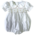 Lulu Bebe Classic White w/ Pink Smocked Waist Bubble